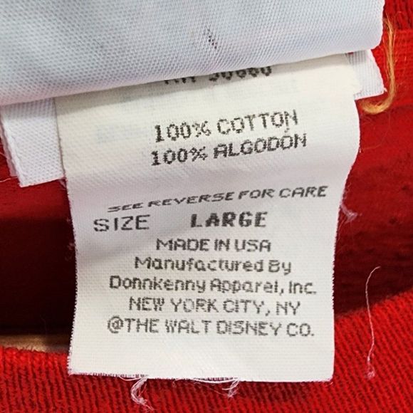 Disney Mickey Mouse & Co Vintage Single Stitch NY USA made Rare Butt Size Large - Picture 6 of 6